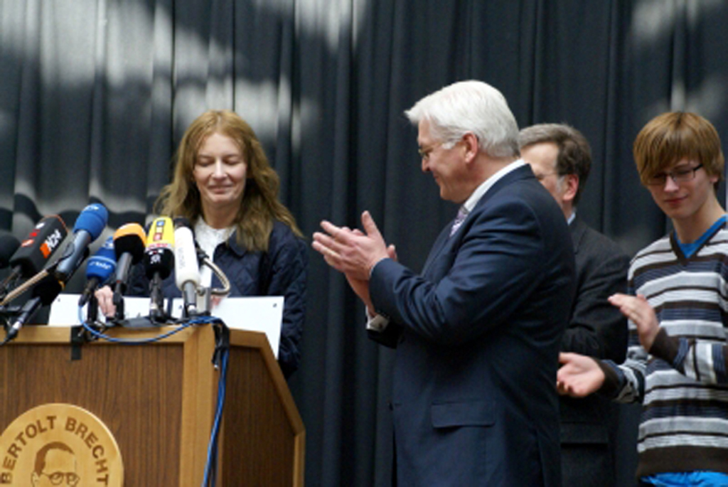 2009 Wizyta w Berlinie II Liceum w Krakowie, Minister Steinmeier i prof. Sobolewska