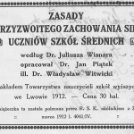 Archiwum zasady przyzwoitego zachowania się rok 1913