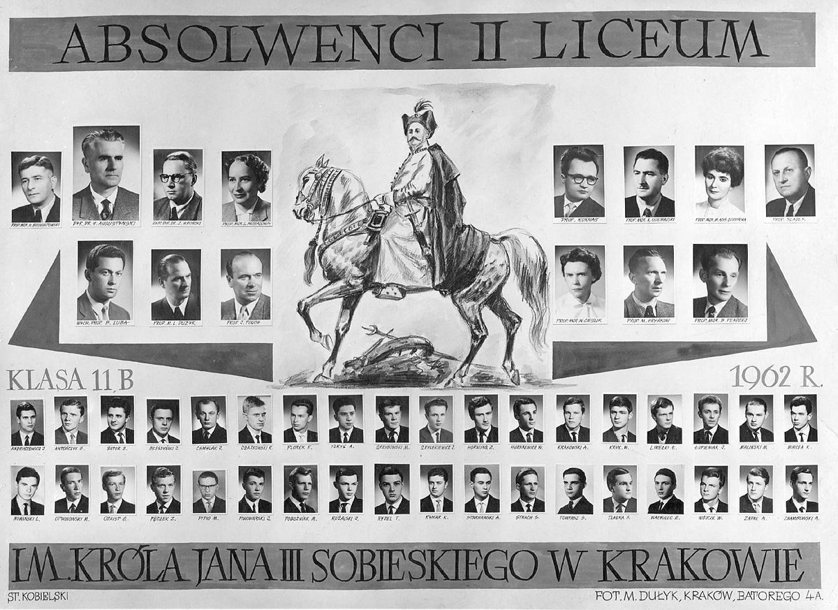 Tableau abiturientów Klasa XI b 1962