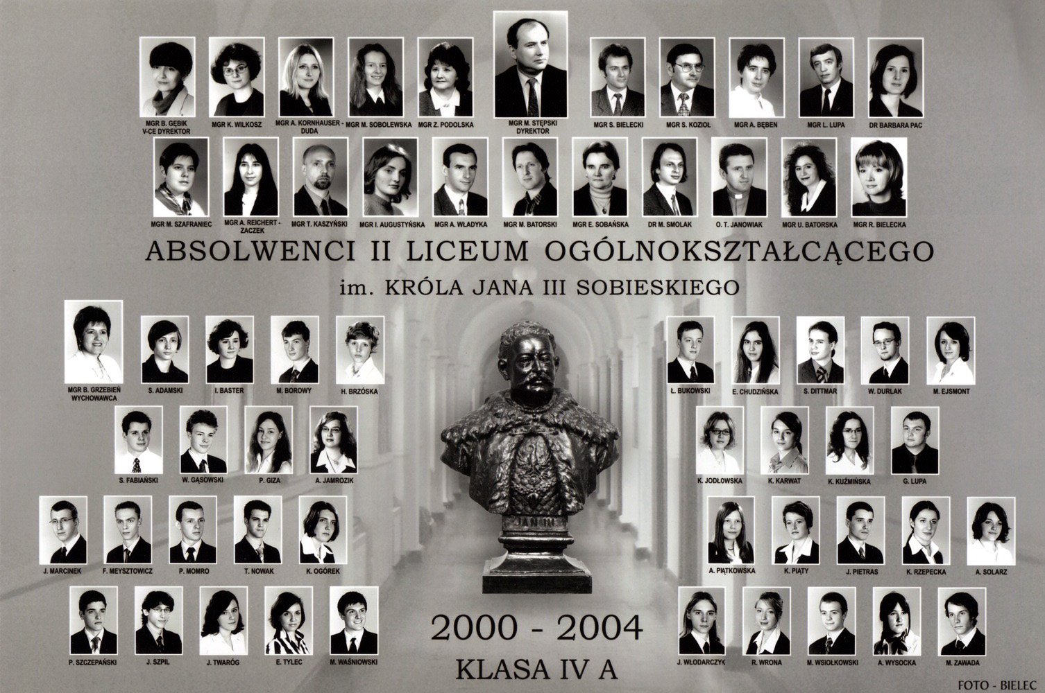 Tableau abiturientów Klasa 4 a 2004