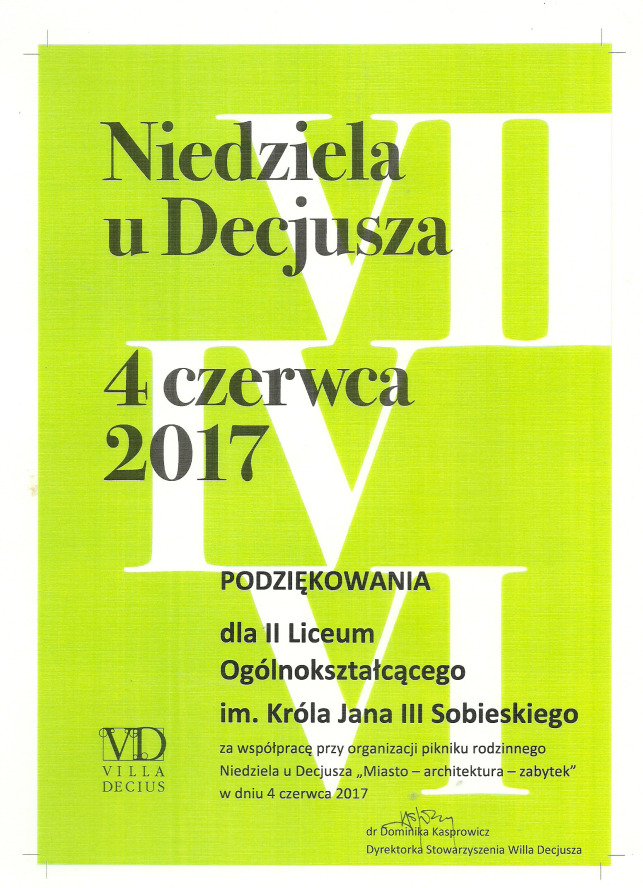 Piknik edukacyjny Niedziela u Decjusza 2017